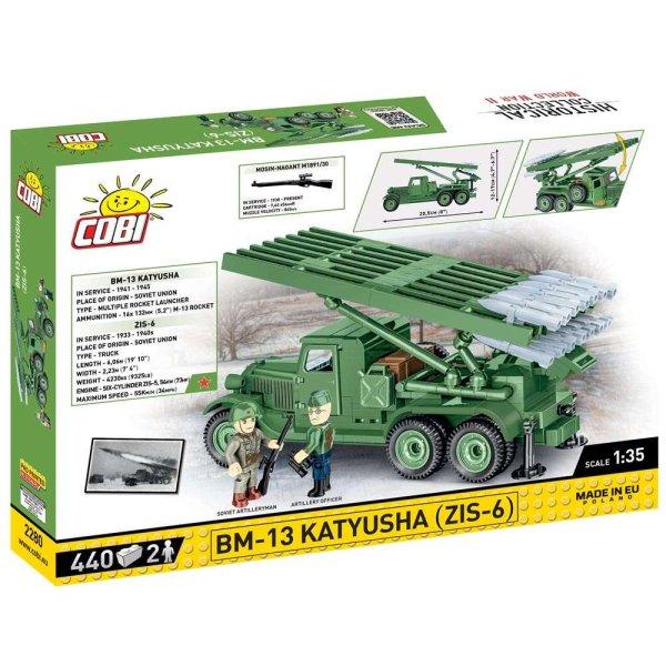 Cobi BM-13 Katyusha ZIS-6 építőkészlet, Tankgyűjtemény, 2280, 440 darab