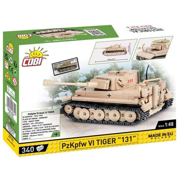 Cobi PzKpfw VI Tiger 131 építőkészlet, Tankgyűjtemény, 2710, 340 részes