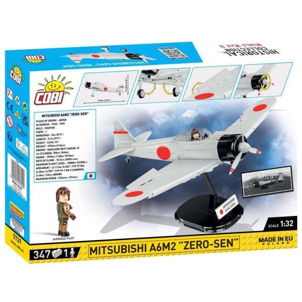 Cobi Mitsubishi A6M2 Zero-Sen építőkészlet, Repülőgép kollekció, 5729,
347 darab