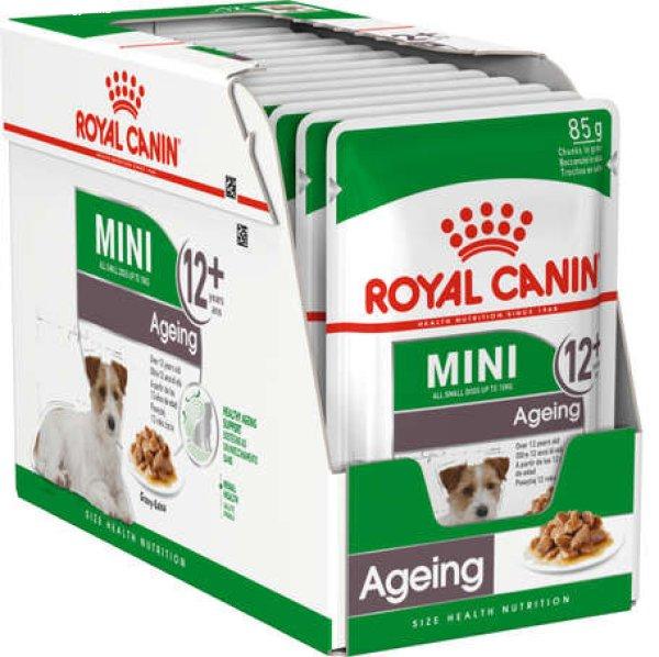 Royal Canin Mini Ageing 12+ | Nedves táp kistestű idős kutya részére (48 x
85 g) 4.08 kg