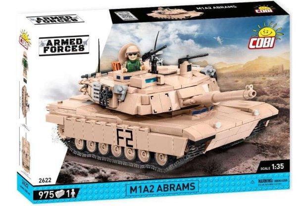 Cobi M1A2 Abrams tank 975 darabos építő készlet