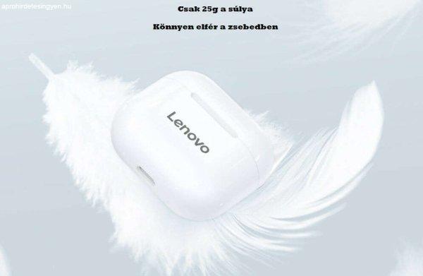 Lenovo LP40 Bluetooth 5.0 Vezeték Nélküli Fülhallgató Töltőtokkal, Fekete
