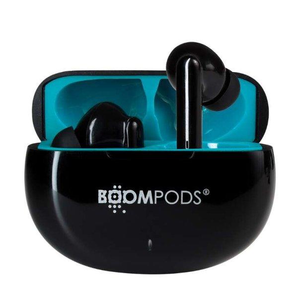 Boompods Tide Skim TWS Wireless Headset - Fekete (SKIBLK)