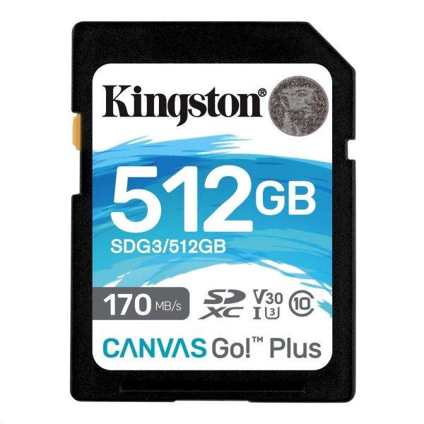 512GB SDXC Kingston Canvas Go! Plus UHS-I U3 V30  (SDG3/512GB) (SDG3/512GB)
