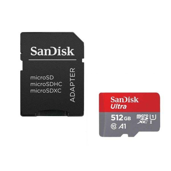 512GB microSDXC Sandisk Ultra CL10 A1 + adapter (SDSQUAC-512G-GN6MA / 215424)
(SDSQUAC-512G-GN6MA)