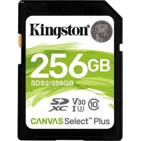 Kingston 256GB Canvas Select Plus Class 10 UHS-1 SDXC memóriakártya
(SDS2/256GB)