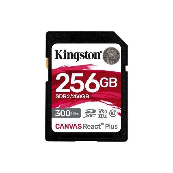 256GB SDHC Kingston Canvas React Plus CL10 UHS-II U3 V90 memóriakártya
(SDR2/256GB) (SDR2/256GB)