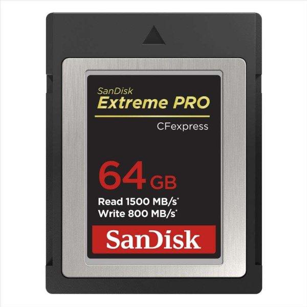 64GB CFexpress Sandisk Extreme Pro Type-B (SDCFE-064G-GN4NN / 186484)
(sand186484)
