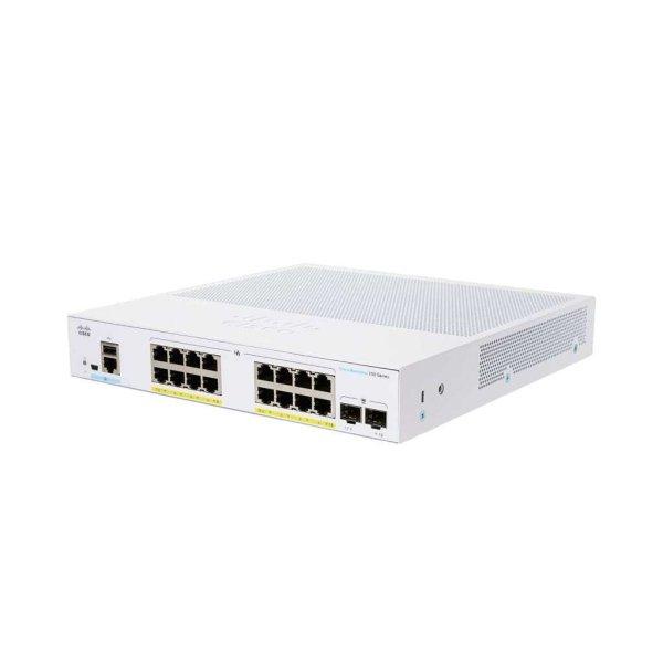 Cisco CBS250-16P-2G 16x GbE PoE+ LAN 2x SFP port L3 menedzselhető PoE+ switch
(CBS250-16P-2G-EU) (CBS250-16P-2G-EU)