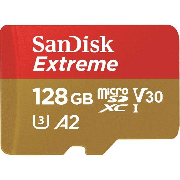 SanDisk Extreme microSDXC 128GB 190MB/s + Adapter (SDSQXAA-128G-GN6AA)