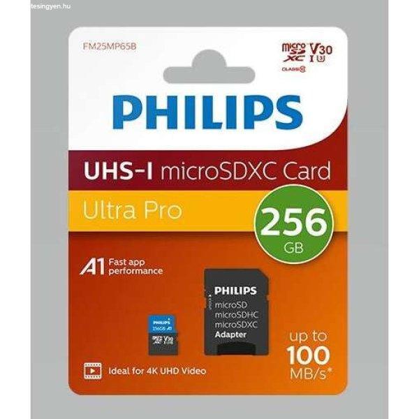 Philips Micro SDXC 256GB Class 10 UHS-I memóriakártya adapter (PH133532)
(PH133532)