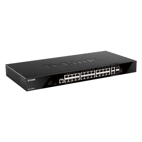 D-Link DGS-1520-28MP hálózati kapcsoló Vezérelt L3 Gigabit Ethernet
(10/100/1000) Ethernet-áramellátás (PoE) támogatása 1U Fekete
(DGS-1520-28MP)