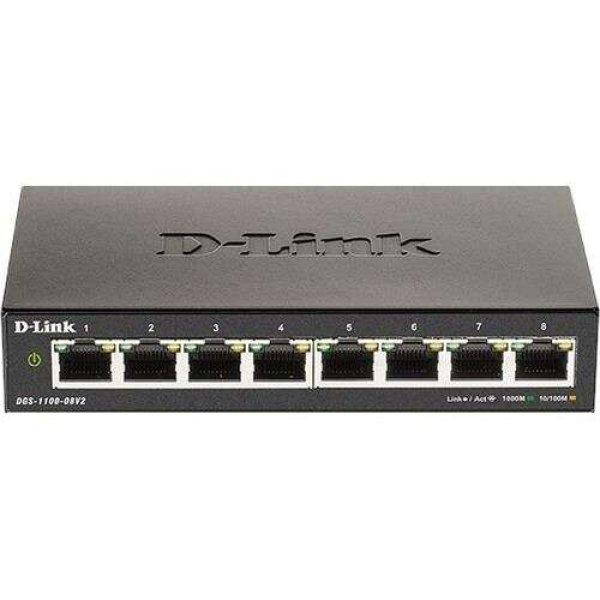 D-Link DGS-1100-10MPV2 Vezérelt L2 Gigabit Ethernet (10/100/1000)
Ethernet-áramellátás (PoE) támogatása 1U Fekete (DGS-1100-10MPV2/E)