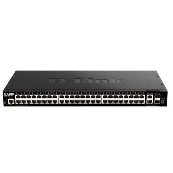 D-Link DGS-1520-52/E hálózati kapcsoló Vezérelt L3 10G Ethernet
(100/1000/10000) 1U Fekete (DGS-1520-52/E)