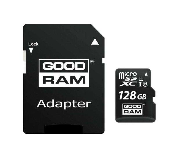Goodram 128GB microSDXC UHS-I U1 C10 memóriakártya + adapter
