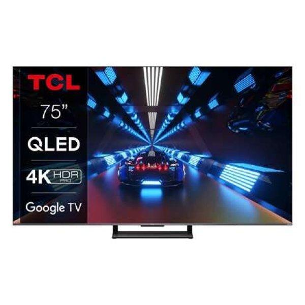 TCL 75C735 4K UHD Google Smart QLED televízió, 191 cm, 144 Hz, HDMI 2.1