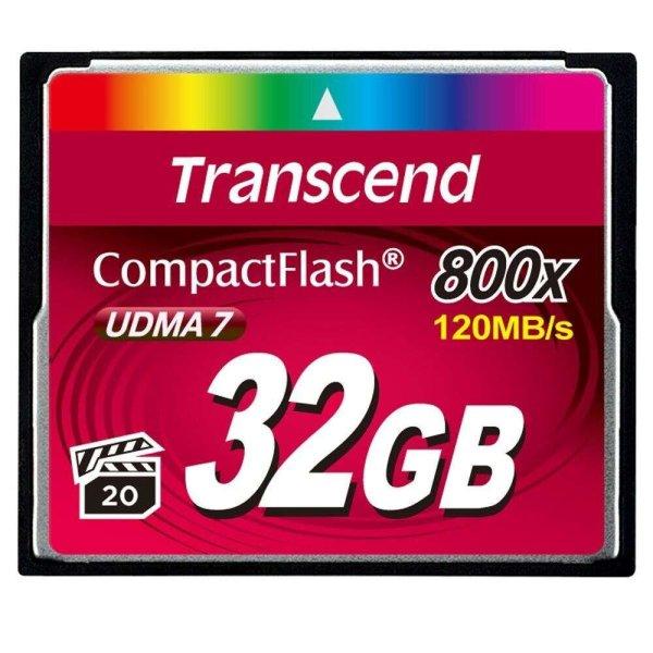 Transcend 32GB CompactFlash 800 CF UDMA Memóriakártya