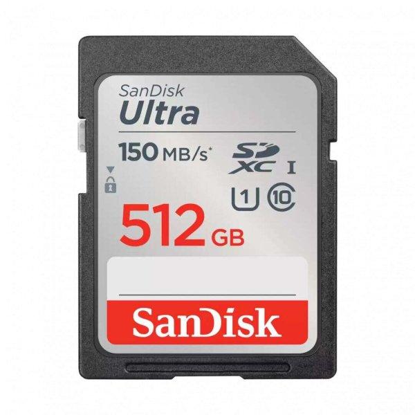 Sandisk 512GB Ultra SDXC UHS-I CL10 Memóriakártya