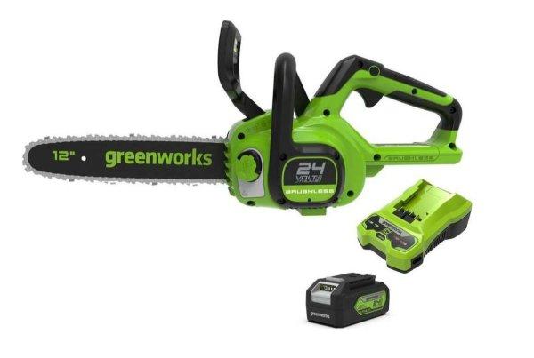 Greenworks GD24CS30K4 Akkumulátoros láncfűrész