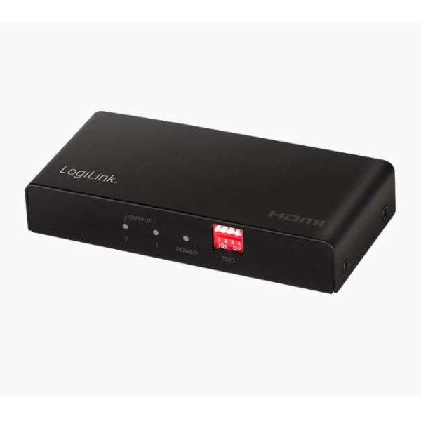Logilink HDMI elosztó 1x2 port 4K/60 Hz HDCP EDID HDR CEC (HD0033) (HD0033)