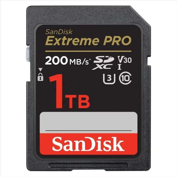 1TB Sandisk Extreme PRO SDXC 200 MB/s & 140 MB/s, UHS-I, Class 10, U3, V30
(SDSDXXD-1T00-GN4IN / 121599) (SDSDXXD-1T00-GN4IN / 121599)