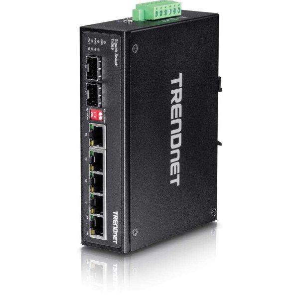 TRENDnet TI-G62 Gigabit 6 portos DIN-Rail Switch (TI-G62)