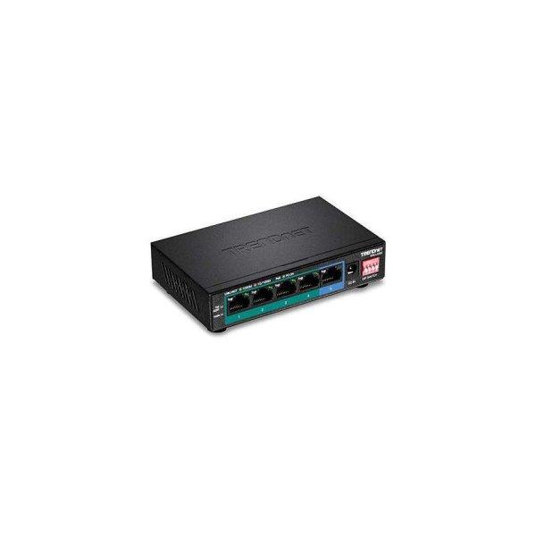 TRENDnet Switch 5-port Gbit PoE+ long range 200m 32W Metall (TPE-LG50)