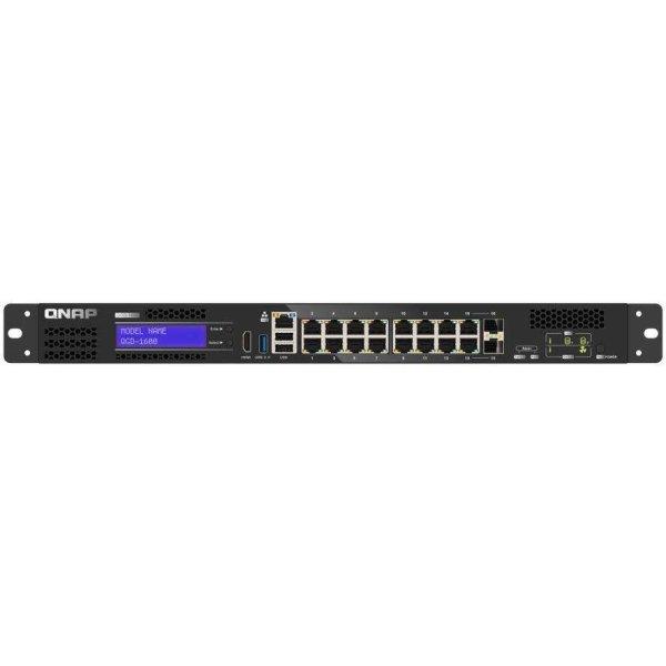 QNAP QGD-1600 Vezérelt Gigabit Ethernet (10/100/1000) 1U Fekete, Szürke
(QGD-1600-8G)