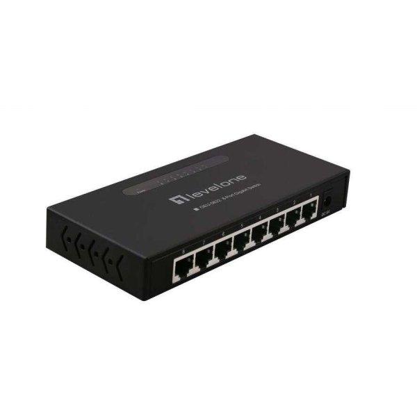 LevelOne GEU-0822 hálózati kapcsoló Beállítást nem igénylő (unmanaged)
Gigabit Ethernet (10/100/1000) Fekete (GEU-0822)