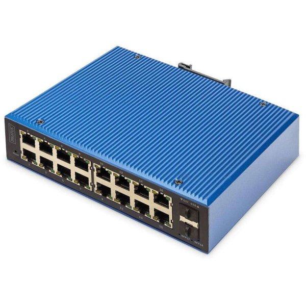 DIGITUS Switch 16+2-Port L2 managed  Gigabit Ethernet PoE (DN-651159)