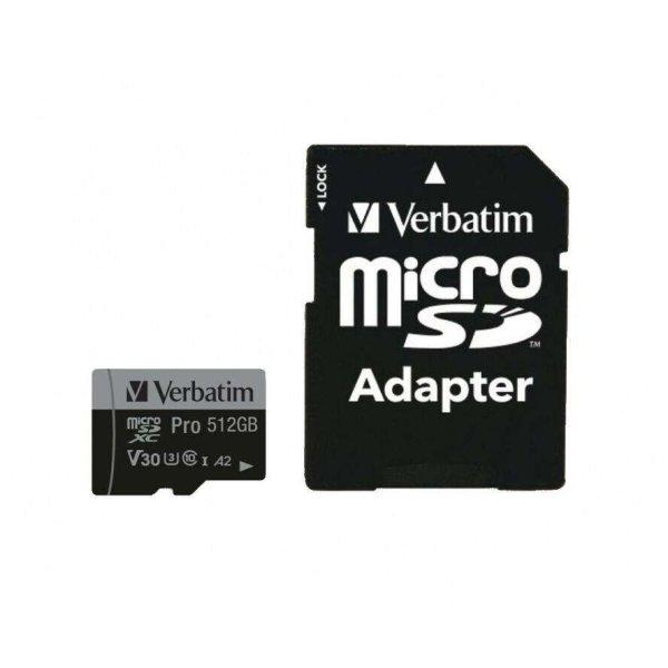Verbatim 47046 memóriakártya 512 GB MicroSDXC UHS-I Class 10 (47046)