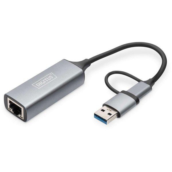 Adapter DIGITUS USB3.0/USB C 3.1 > 2.5G Ethernet (DN-3028)
