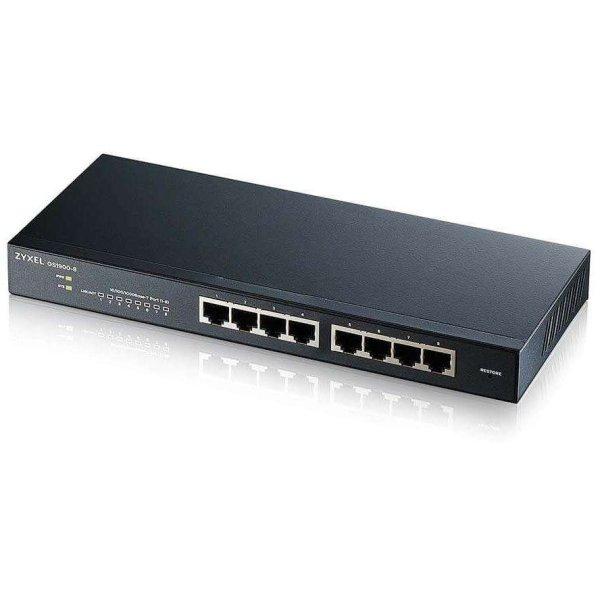 Zyxel GS1900-8 Vezérelt L2 Gigabit Ethernet (10/100/1000) Fekete
(GS1900-8-EU0102F)
