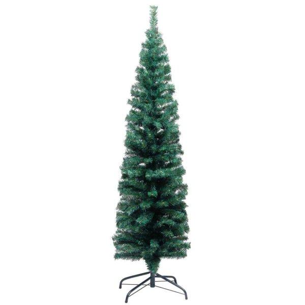 vidaXL zöld vékony PVC műkarácsonyfa állvánnyal 150 cm