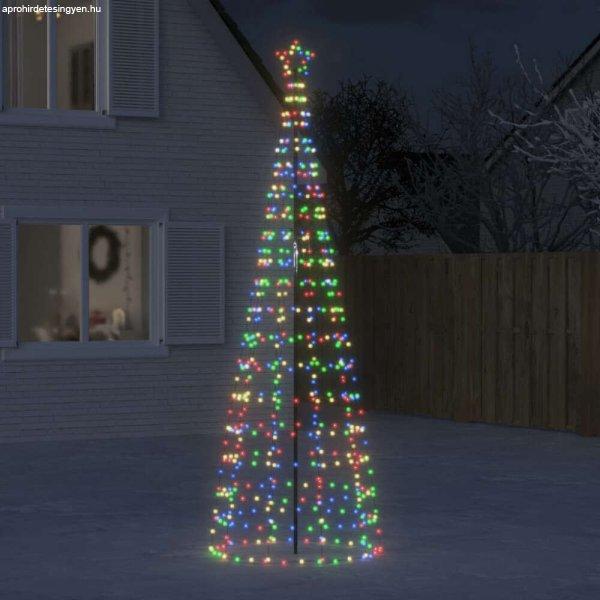 vidaXL színes karácsonyfa fénykúp tüskékkel 570 LED 300 cm