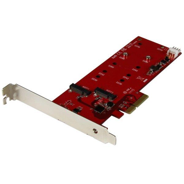 Startech PEX2M2 2x belső M.2 port bővítő PCIe kártya
