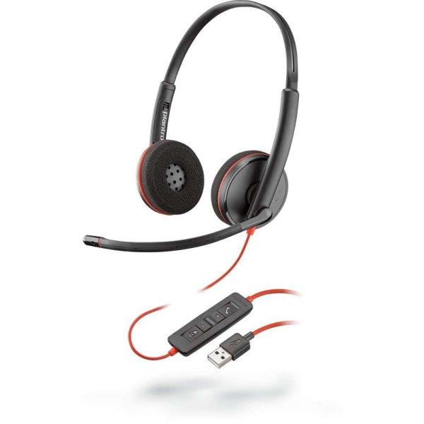 POLY Blackwire C3220 Headset Vezetékes Fejpánt Iroda/telefonos
ügyfélközpont USB A típus Fekete (209745-201)