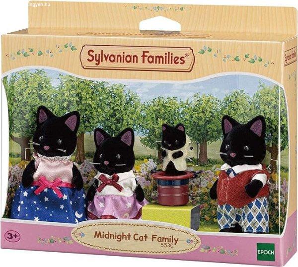 Sylvanian Families figurák – Black Kitty család