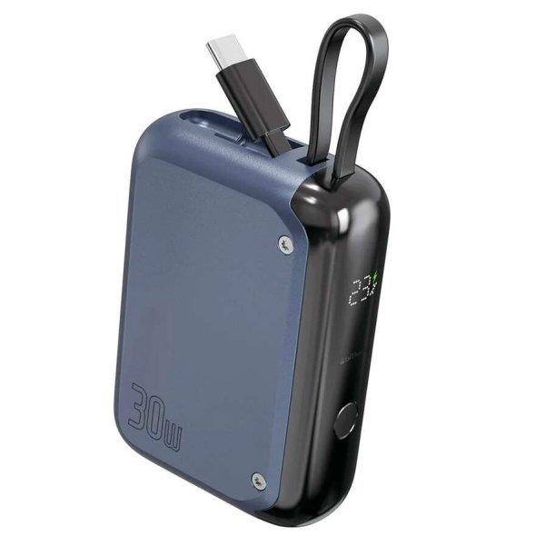 4smarts Pocket Power Bank USB-C kábellel 10000mAh - Kék (4S540698)
