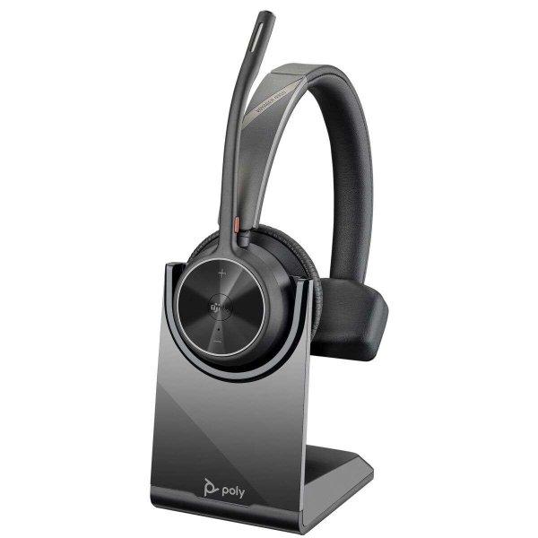 POLY Voyager 4310 UC Headset Vezeték nélküli Fejpánt Iroda/telefonos
ügyfélközpont USB A típus Bluetooth Dokkoló Fekete (218471-02)