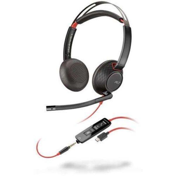 POLY Blackwire 5220 Headset Vezetékes Fejpánt Iroda/telefonos ügyfélközpont
USB C-típus Fekete (207586-201)