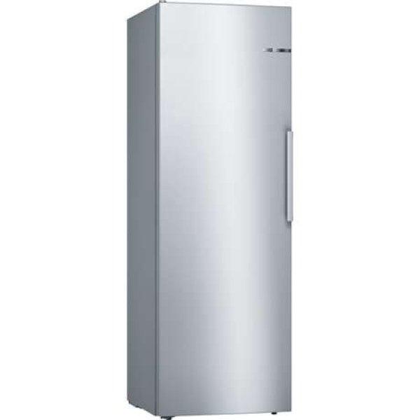 Bosch KSV33VLEP Serie 4 Egyajtós hűtőszekrény, 324L, M:176cm, VitaFresh
fiók, E energiaosztály, inox