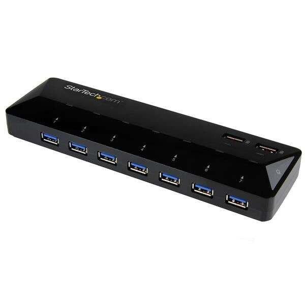 StarTech.com 7 portos USB 3.0 Hub fekete (ST93007U2C) (ST93007U2C)