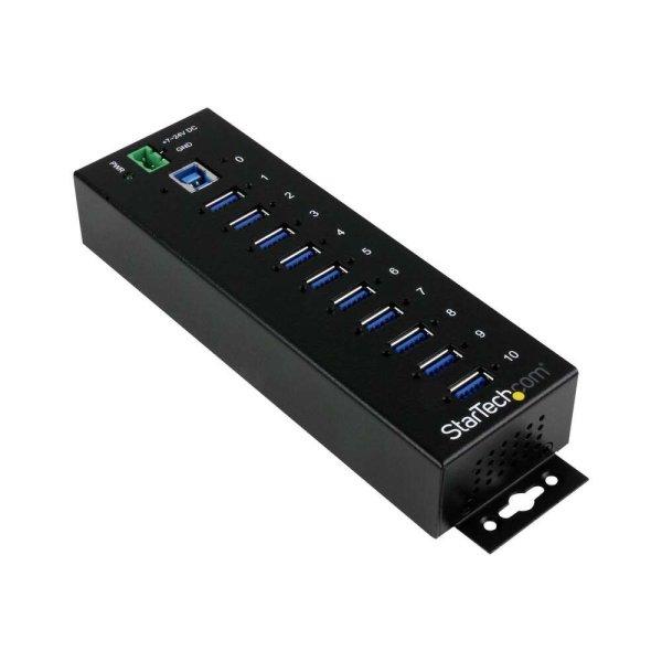 StarTech.com 10-Port USB 3.0 Hub - Metal Industrial USB-A Hub with ESD & Surge
Protection - Din Rail, Wall or Desk Mountable - TAA Compliant USB Expander Hub
(ST1030USBM) - hub - 10 ports (ST1030USBM)