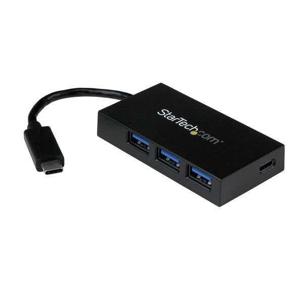 StarTech.com 4 Port USB-C to USB-A (3x) and USB-C (1x) Hub (HB30C3A1CFB)
(HB30C3A1CFB)