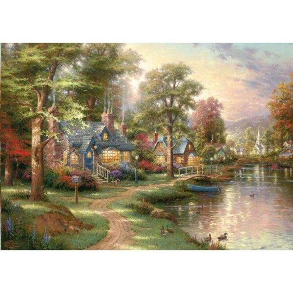 Schmidt Hometown Lake, Thomas Kinkade, 1500 db-os puzzle (57452, 7263-183)
(57452, 7263-183)