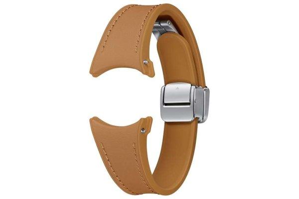 Galaxy watch6 40mm d-buckle hybrid eco-leather band (slim, s/m), camel
ET-SHR93SDEGEU