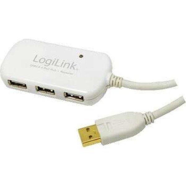 LogiLink UA0108 4 portos USB HUB fehér (UA0108)