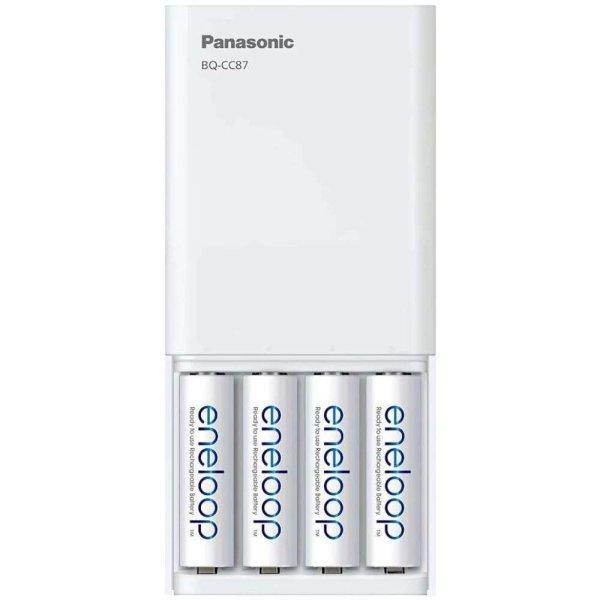 Panasonic Eneloop BQ-CC87USB hordozható AA/AAA akkumulátor töltő USB
csatlakozóval