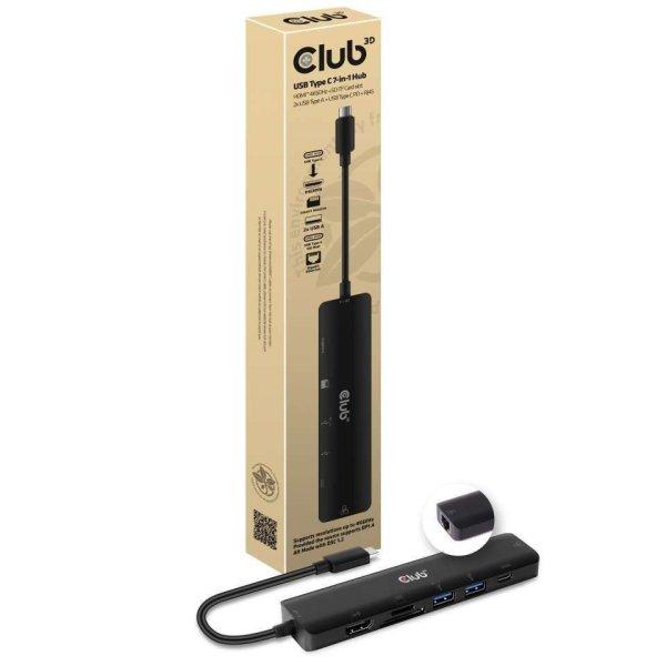 CLUB3D SenseVision univerzális dokkoló állomás USB-C (CSV-1592) (CSV-1592)
